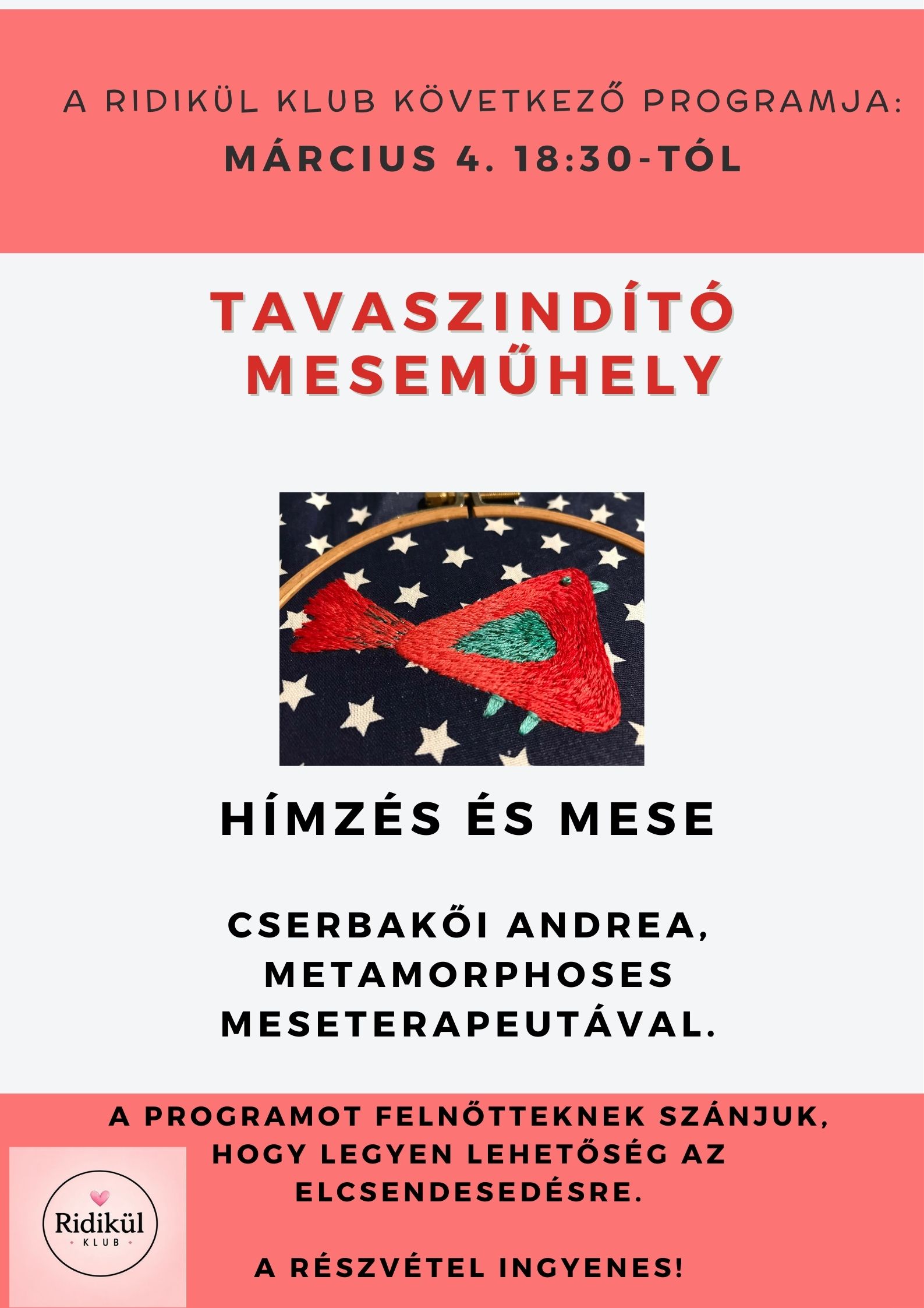 Tavaszindító meseműhely márc. 4. 18:30