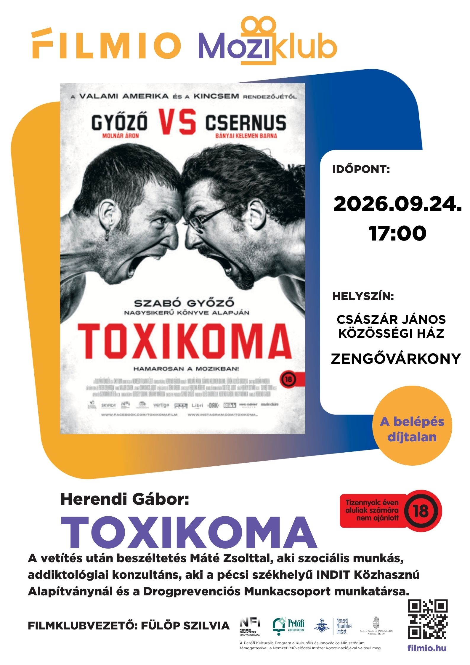 Filmio Moziklub szept. 24.